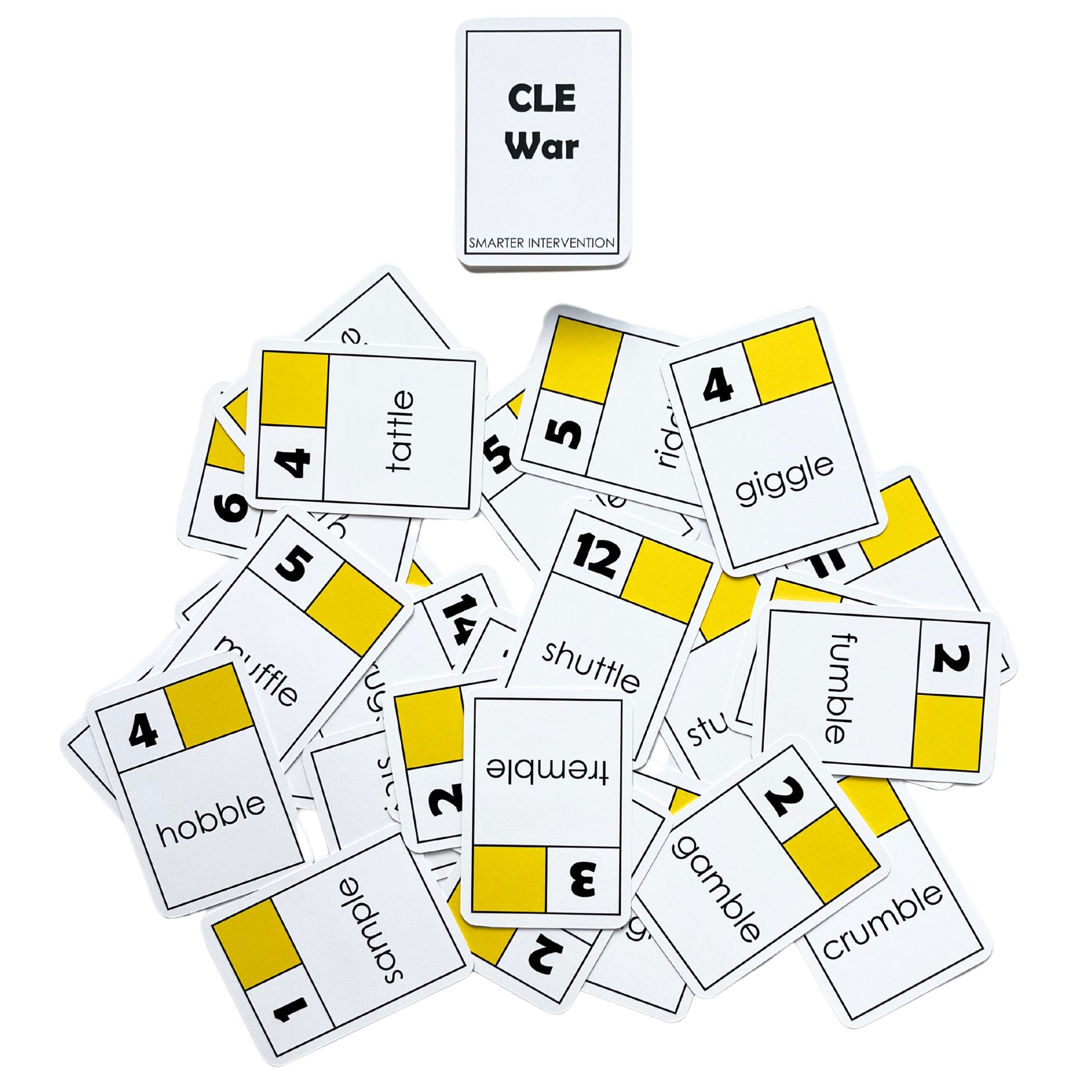 Strengthen reading skills with the CLE War Card Game! This fun, interactive game helps students master CLE patterns. Ideal for groups!
