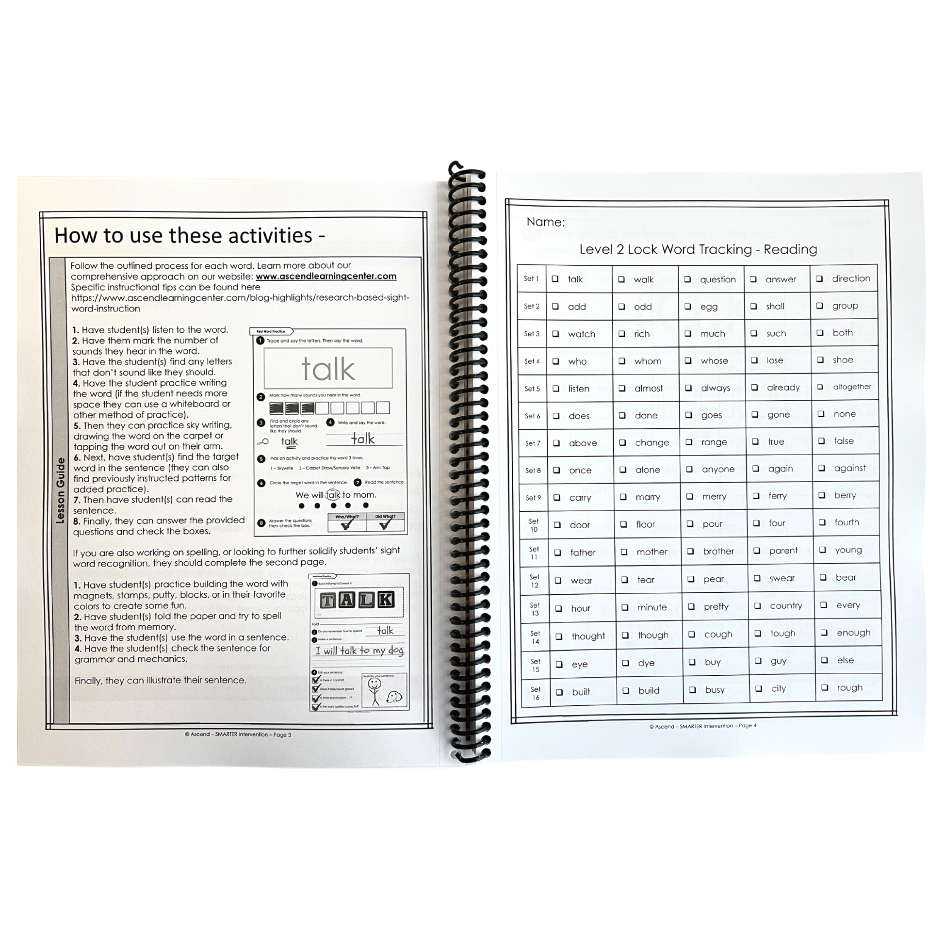 Boost early literacy with the Level 2 Lock Word Activities Workbook! Perfect for young learners, this workbook helps students build phonics and sight word skills. Ideal for home practice!