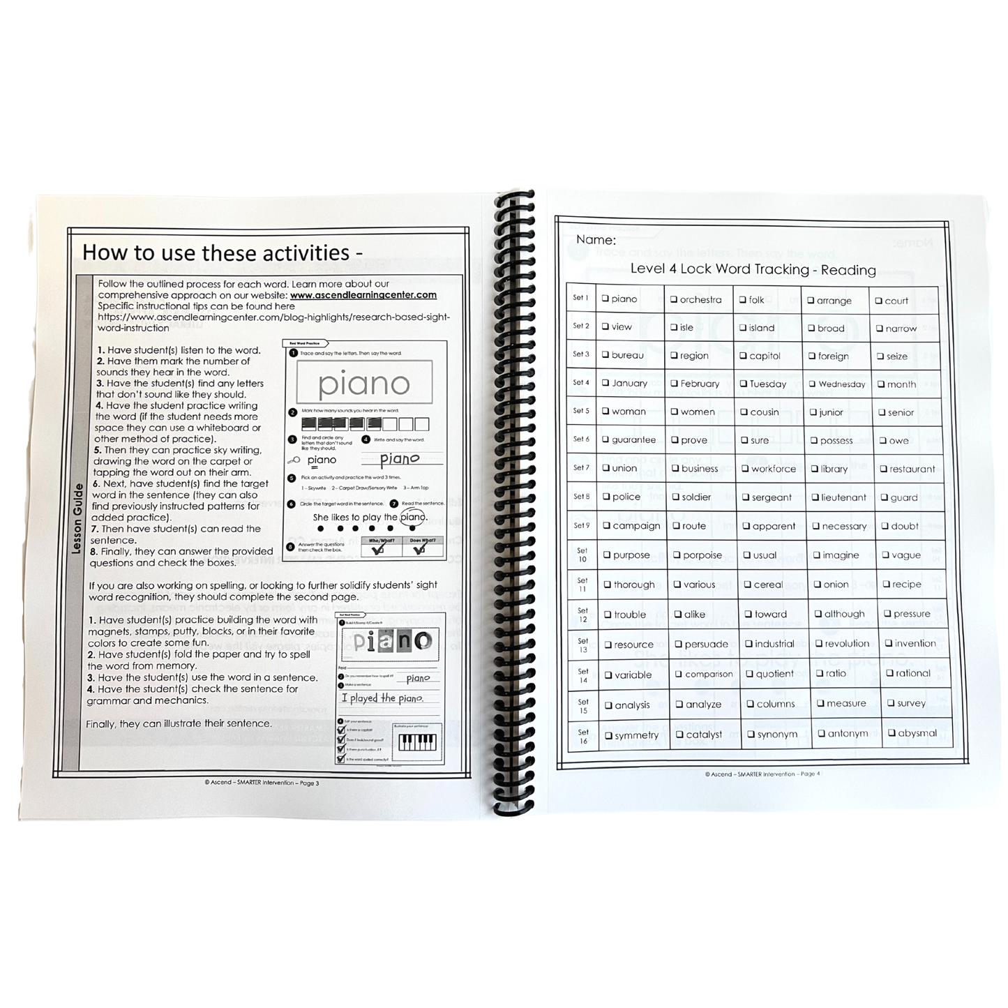 Boost early literacy with the Level 4 Lock Word Activities Workbook! Perfect for elementary students, this workbook helps students build phonics and sight word skills. Ideal for home practice!