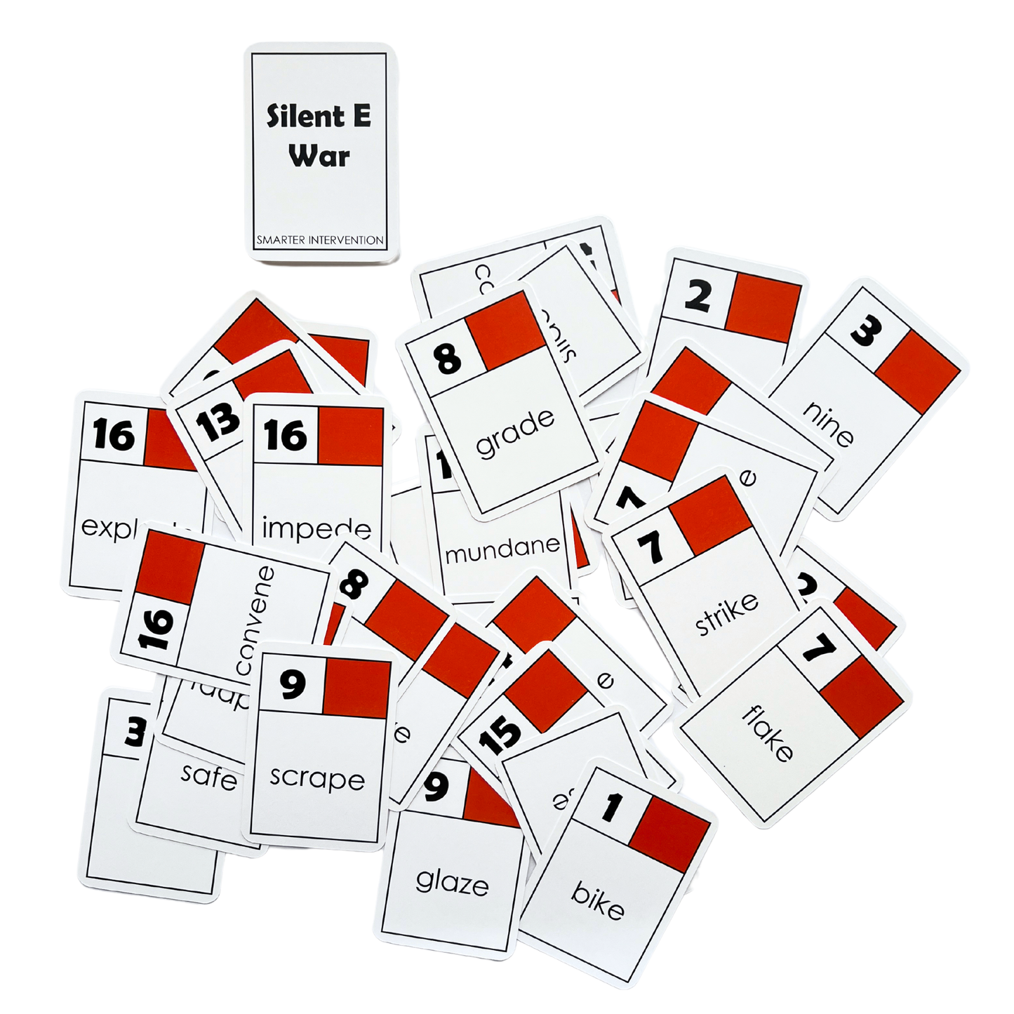 Master silent E rules with the Silent E War Card Game! Fun and educational, this game helps students reinforce phonics skills and improve reading fluency.