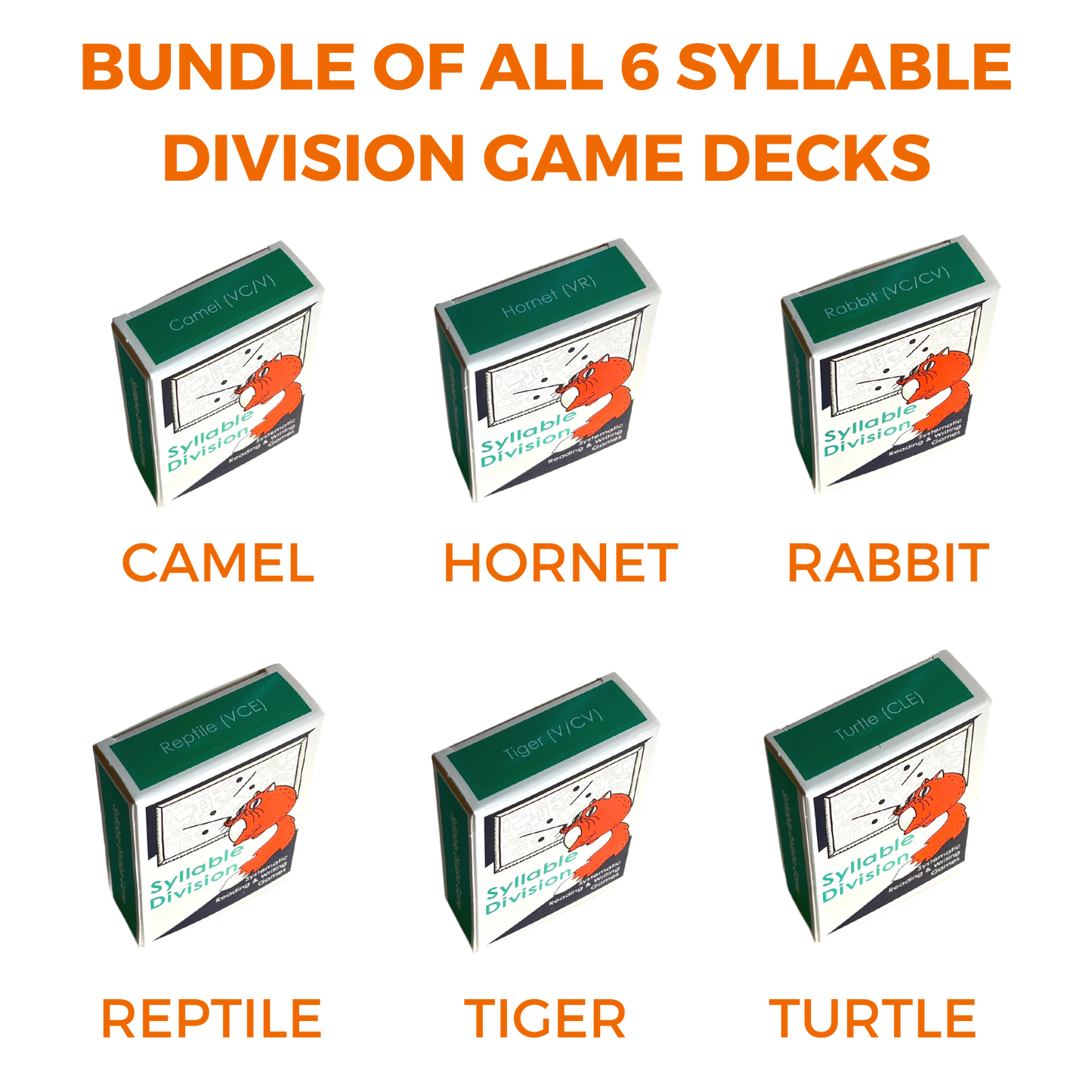 Practice syllable division patterns with the Syllable Division Card Games Bundle! A comprehensive set for building literacy skills through engaging, educational gameplay.