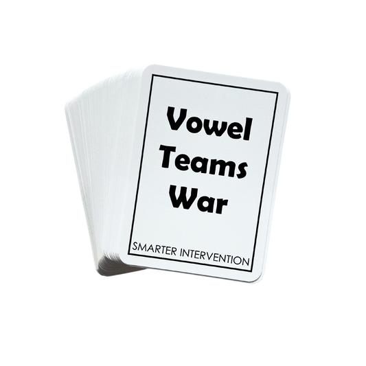 Master vowel teams with the Vowel Teams War Card Game! Boost reading and phonics skills with this engaging game designed for effective literacy intervention.