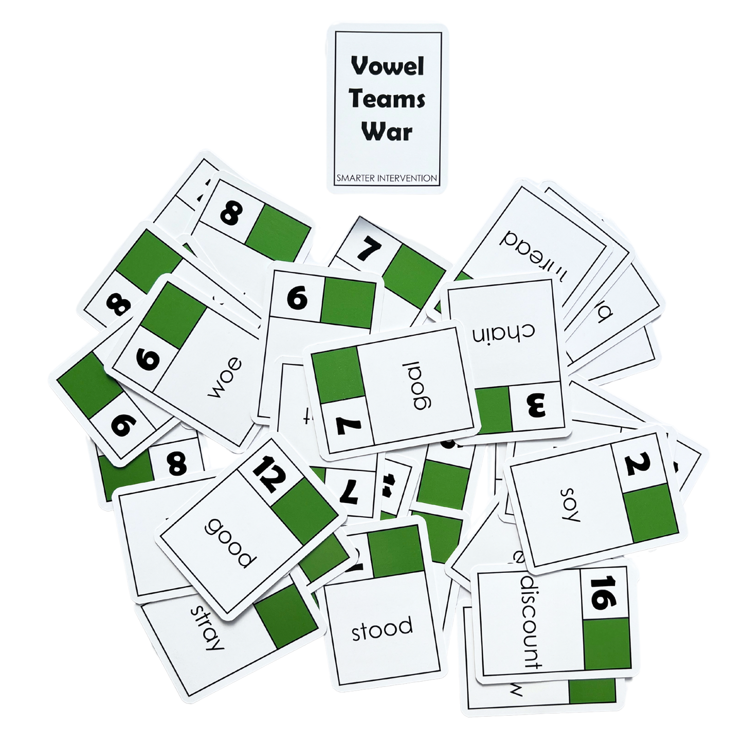 Master vowel teams with the Vowel Teams War Card Game! Boost reading and phonics skills with this engaging game designed for effective literacy intervention.