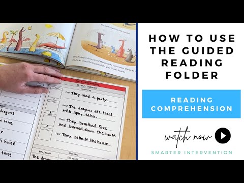 Video showing how to use the Guided Comprehension Folder! This educational tool provides a comprehension framework with prompts for reading success.