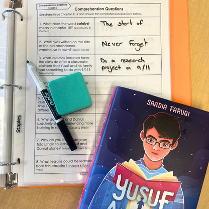 DOWNLOAD ONLY - Yusuf Azeem Is Not A Hero Book Club Unit