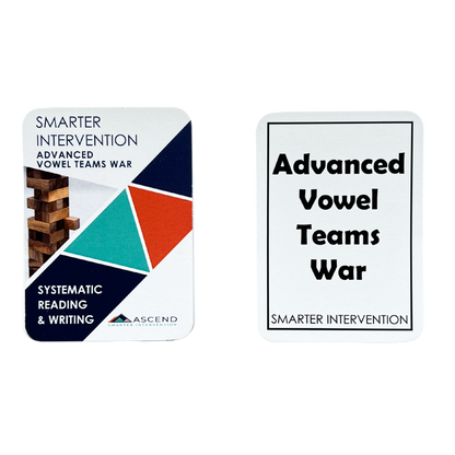 Strengthen phonics skills with the Advanced Vowel Teams War Card Game! Engaging and fun, this game helps students master complex vowel teams. Ideal for classrooms!