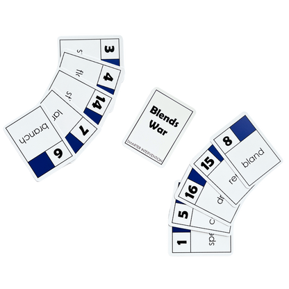 Build phonics mastery with the Blends War Card Game! This engaging tool helps students learn consonant blends in a fun way. Perfect for groups!