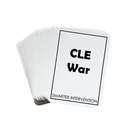 Strengthen reading skills with the CLE War Card Game! This fun, interactive game helps students master CLE patterns. Ideal for groups!