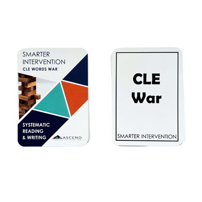 Strengthen reading skills with the CLE War Card Game! This fun, interactive game helps students master CLE patterns. Ideal for groups!