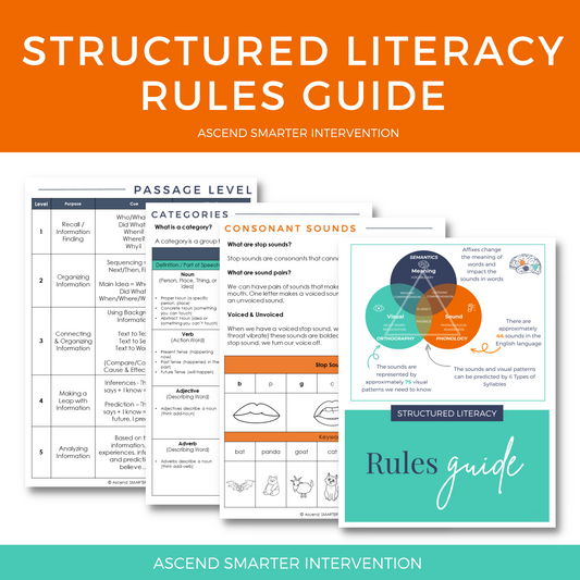 DOWNLOAD ONLY - Comprehensive Literacy Rules Guide