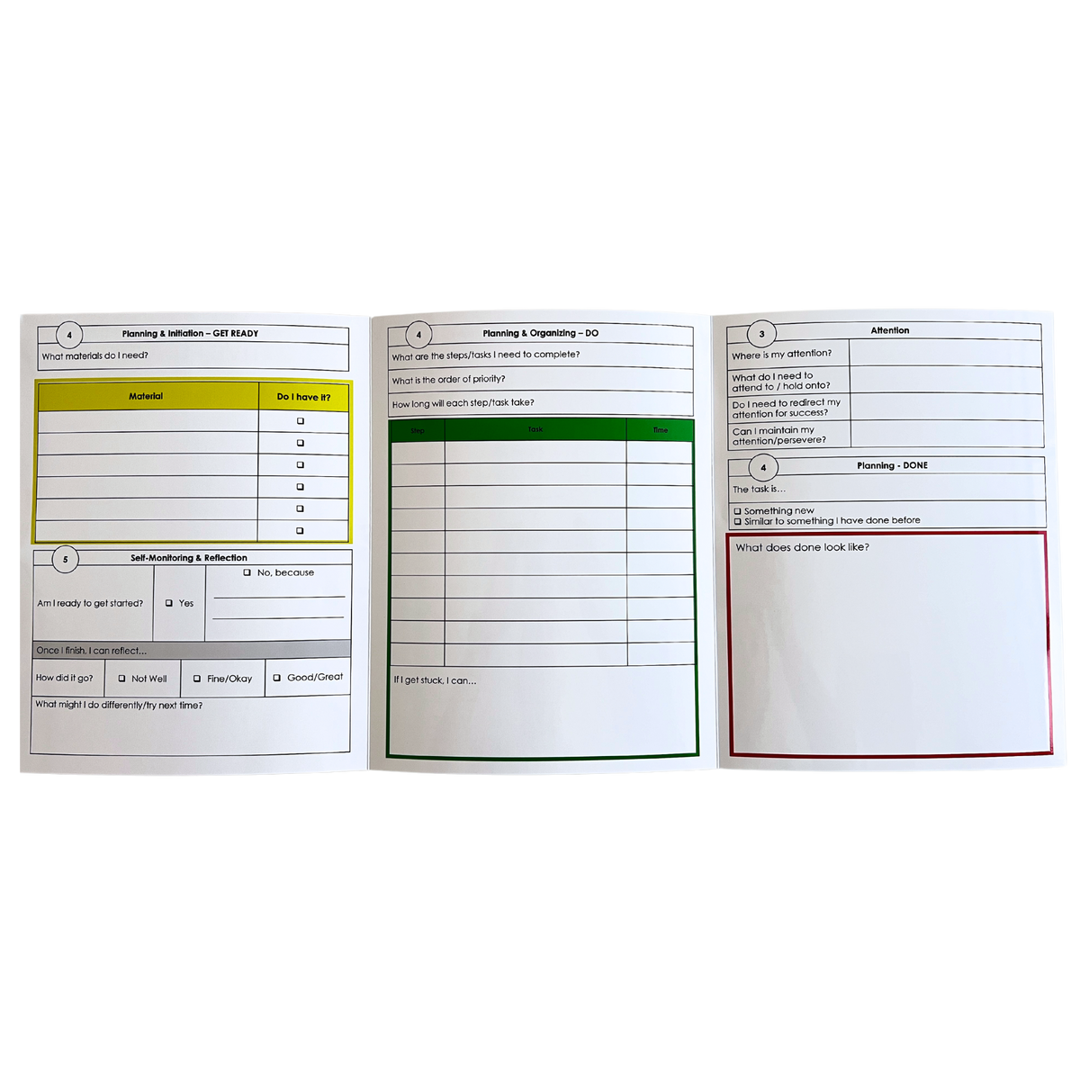 Guided Executive Functioning Folders (Multi-Pack of 5) – Ascend SMARTER ...