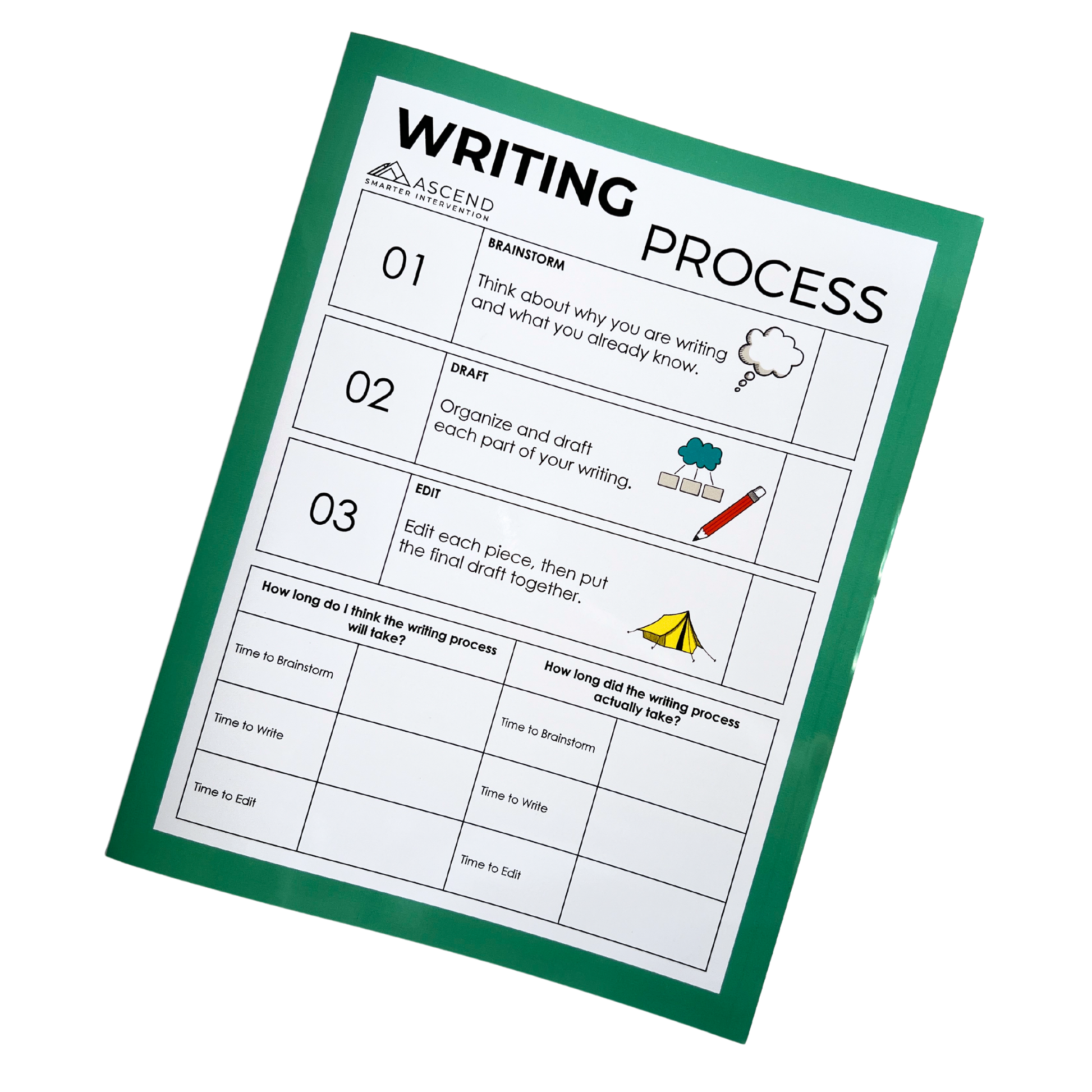 Enhance writing skills with the Guided Writing Folder! This tool helps students organize thoughts, structure writing, and improve their composition abilities. A framework for writing support!