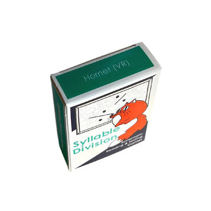 Use the Hornet Division game cards as a syllable division review drill in small group interventions or as a literacy center activity. This game helps to reinforce key concepts in a way that is engaging and memorable.