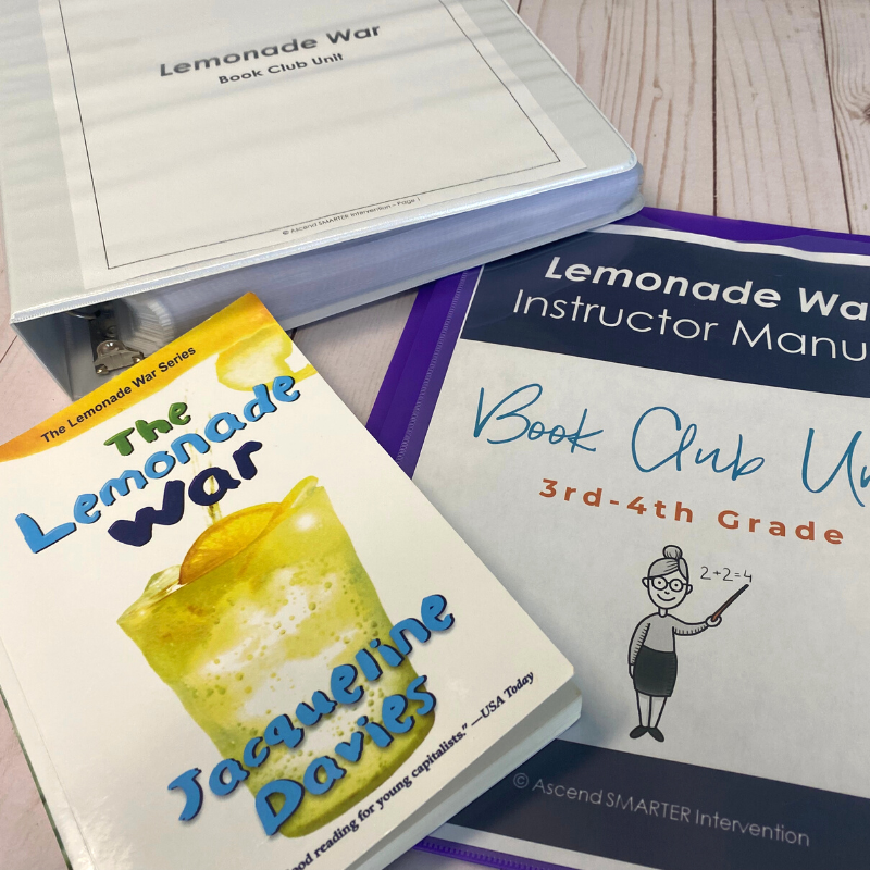 Enhance reading comprehension with the Lemonade War Book Club Unit! This downloadable resource offers engaging activities and discussions. Perfect for intervention groups!