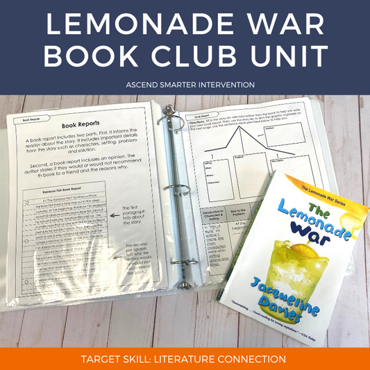 DOWNLOAD ONLY - Lemonade War Book Club Unit