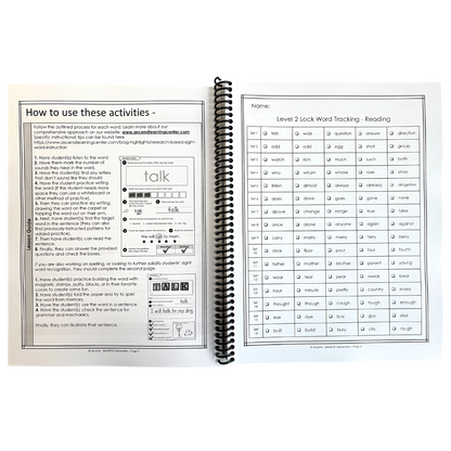 Boost early literacy with the Level 2 Lock Word Activities Workbook! Perfect for young learners, this workbook helps students build phonics and sight word skills. Ideal for home practice!