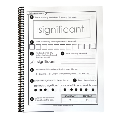 Boost early literacy with the Level 5 Lock Word Activities Workbook! Perfect for students, this workbook helps students build phonics and sight word skills. Ideal for home practice!
