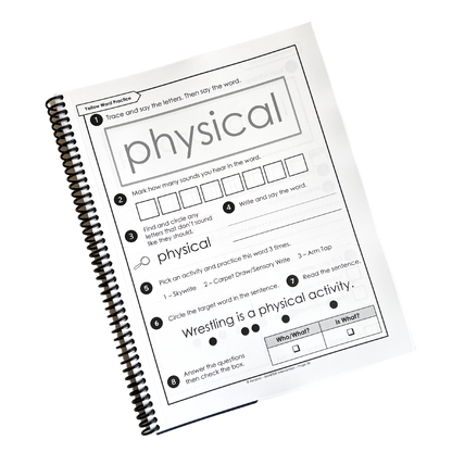 Boost early literacy with the Level 6 Lock Word Activities Workbook! Perfect for students, this workbook helps students build phonics and sight word skills. Ideal for home practice!