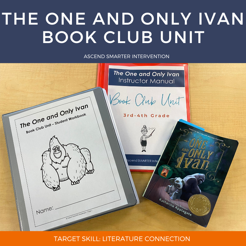 Engage students with The One and Only Ivan Book Club Unit! This downloadable resource includes activities and discussions to enhance comprehension. Ideal for intervention!