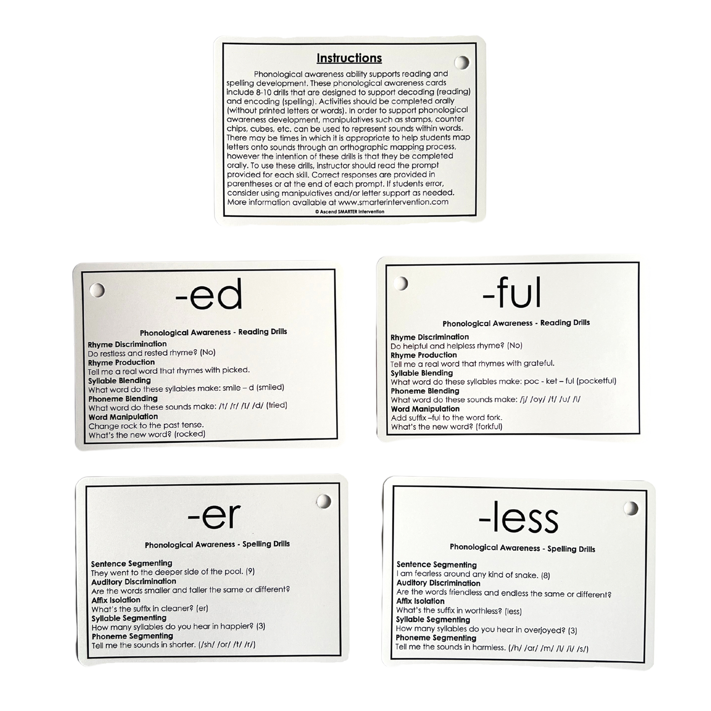 PA Drill Cards - Morphemes