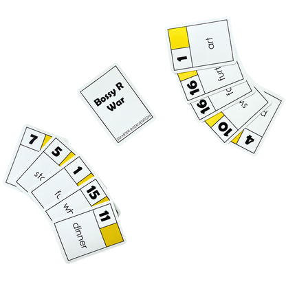 Master R-controlled vowels with the R-Controlled War Card Game! Fun and educational, this game helps students practice key phonics concepts for improved reading skills.