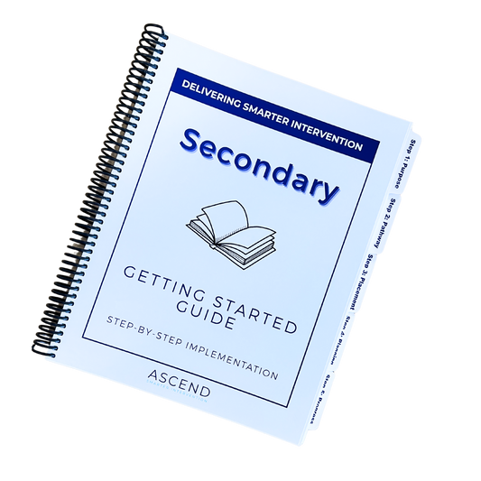 Delivering SMARTER Intervention - Secondary Getting Started Guide Cover