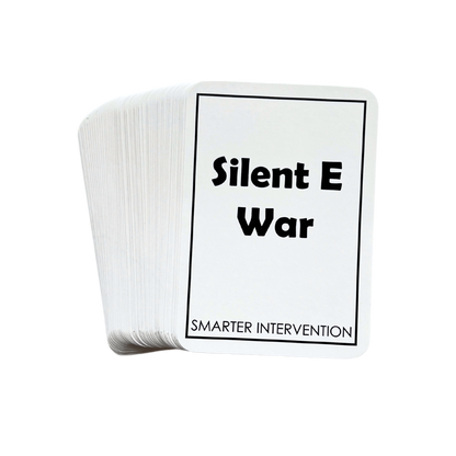 Master silent E rules with the Silent E War Card Game! Fun and educational, this game helps students reinforce phonics skills and improve reading fluency.