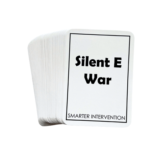 Silent E War Card Game