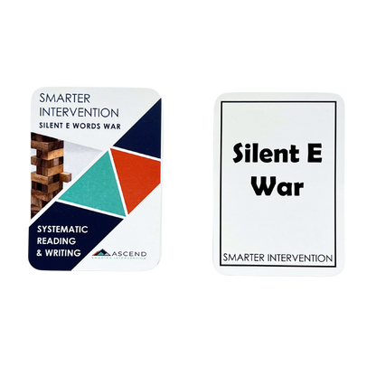 Master silent E rules with the Silent E War Card Game! Fun and educational, this game helps students reinforce phonics skills and improve reading fluency.