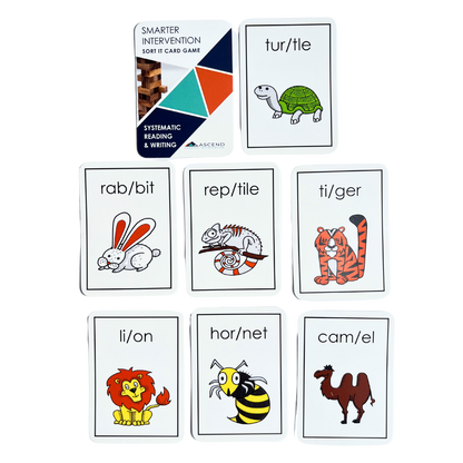 Enhance multisyllable word decoding skills with the Sort-It Game Card Deck! A fun, engaging way for students to practice syllable division and improve literacy skills.