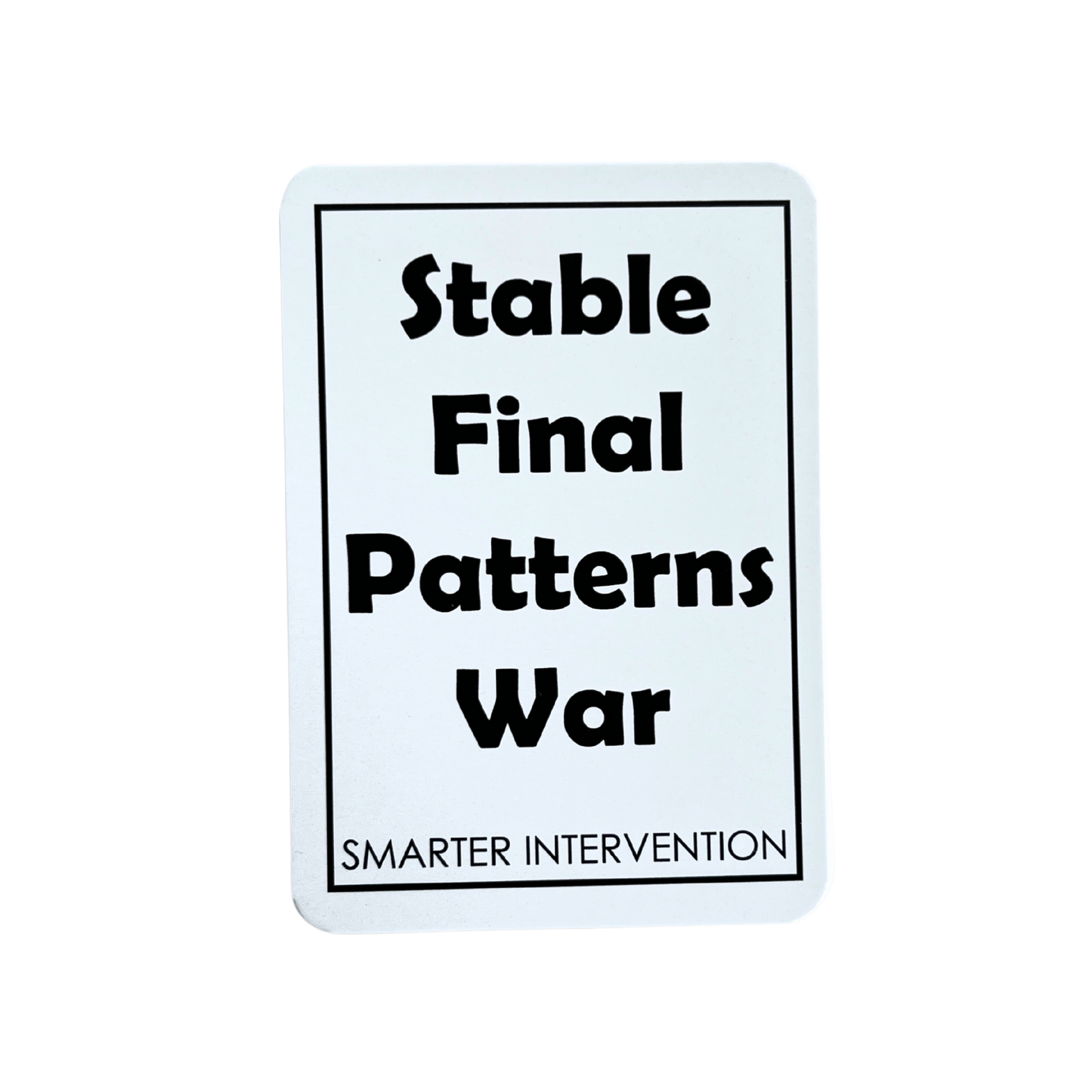 Build phonics mastery with the Stable Final Patterns War Card Game! This engaging tool helps students learn consonant blends in a fun way. Perfect for groups!