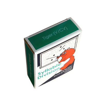 Use the Tiger Division game cards as a syllable division review drill in small group interventions or as a literacy center activity. This game helps to reinforce key concepts in a way that is engaging and memorable.