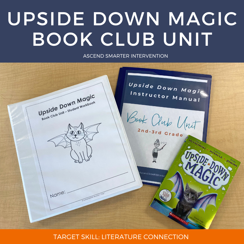 Engage students with Upside-Down Magic Book Club Unit! This downloadable resource features activities and discussions that deepen comprehension. Perfect for intervention groups!