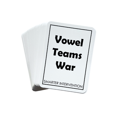 Master vowel teams with the Vowel Teams War Card Game! Boost reading and phonics skills with this engaging game designed for effective literacy intervention.
