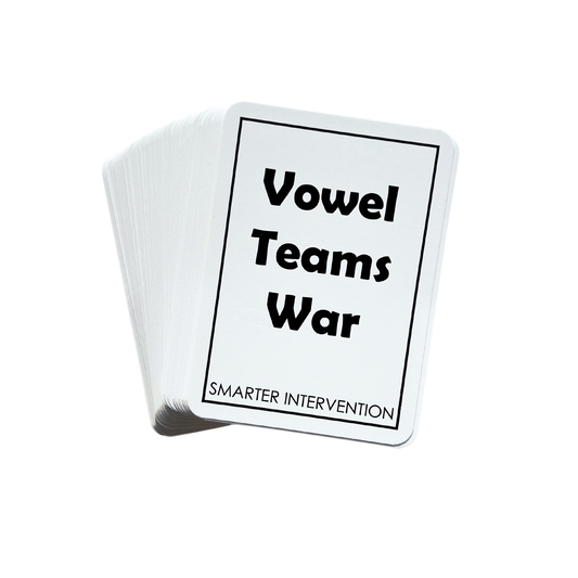 Vowel Teams War Card Game