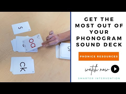 Video showing how to use the Phonogram Sound Deck. This educational tool supports sound recognition and phoneme-grapheme connection, ideal for intervention groups.