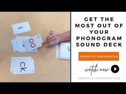 Video showing how to use the Phonogram Sound Deck. This educational tool supports sound recognition and phoneme-grapheme connection, ideal for intervention groups.