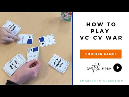How to play VC/CV Division War Card Game! Video showing how to use war game card decks from Ascend SMARTER Intervention.
