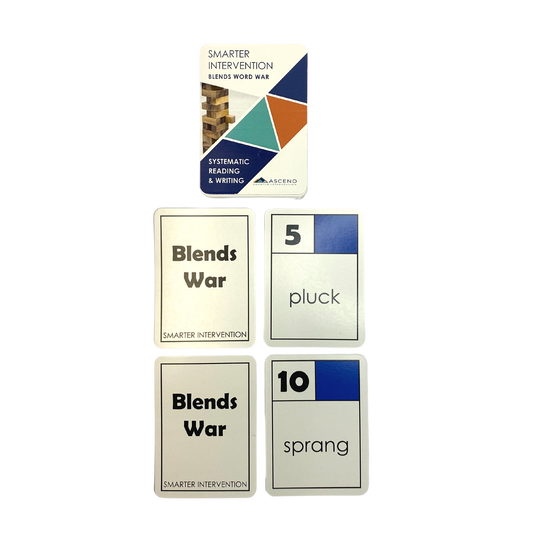 Use the Blends War game cards as a review drill in small group interventions or as a literacy center activity. This game helps students strengthen their reading skills, build their vocabulary, and improve their comprehension in a fun and interactive way. It is designed to reinforce key concepts in a way that is engaging and memorable.