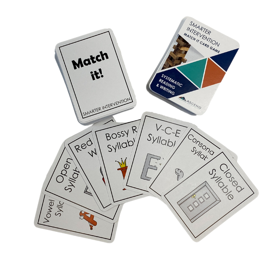 Boost syllable type skills with the Match-It Game Card Deck! Fun and interactive, this deck is perfect for improving literacy and cognitive skills in students.