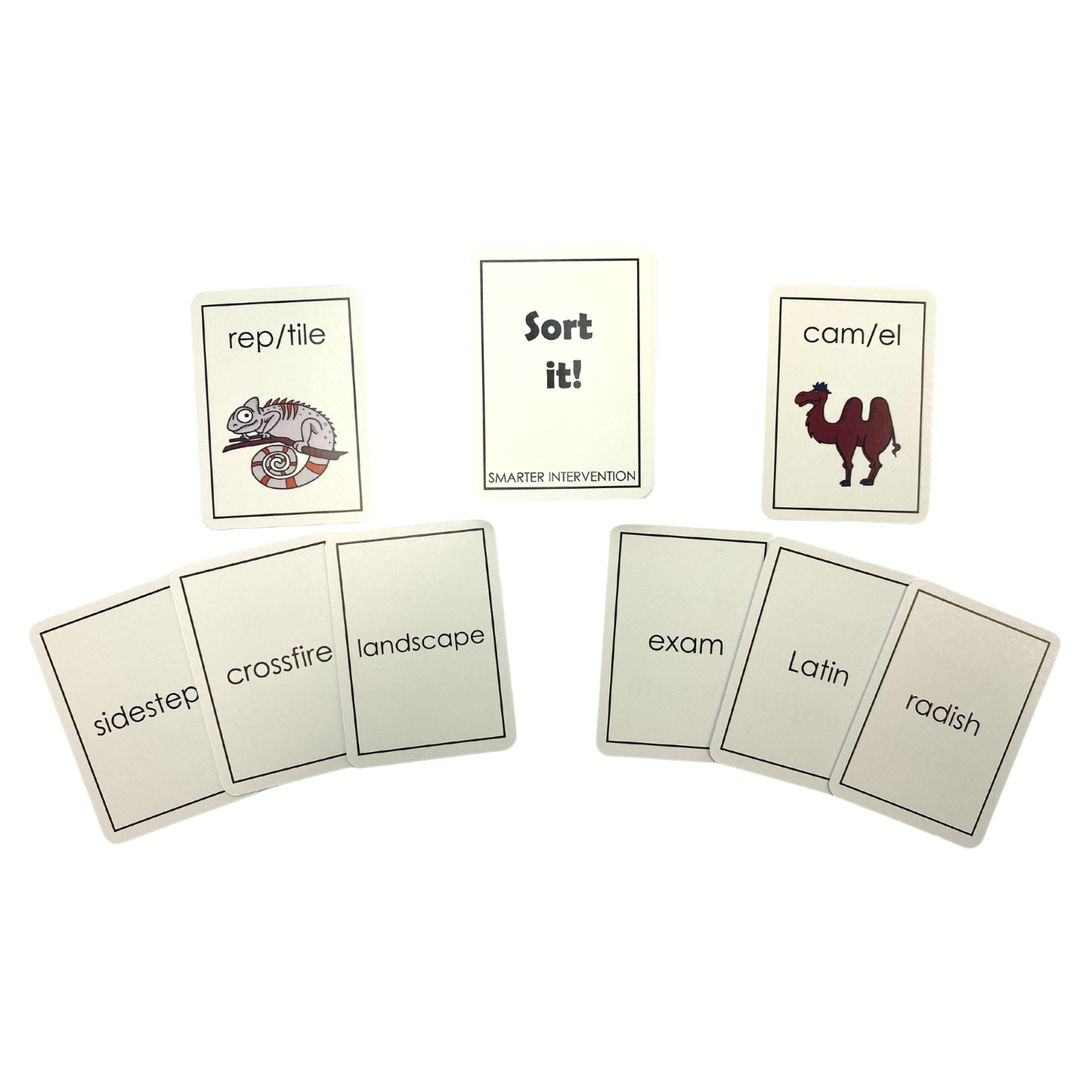 Sort It Syllable Division Game Card Deck